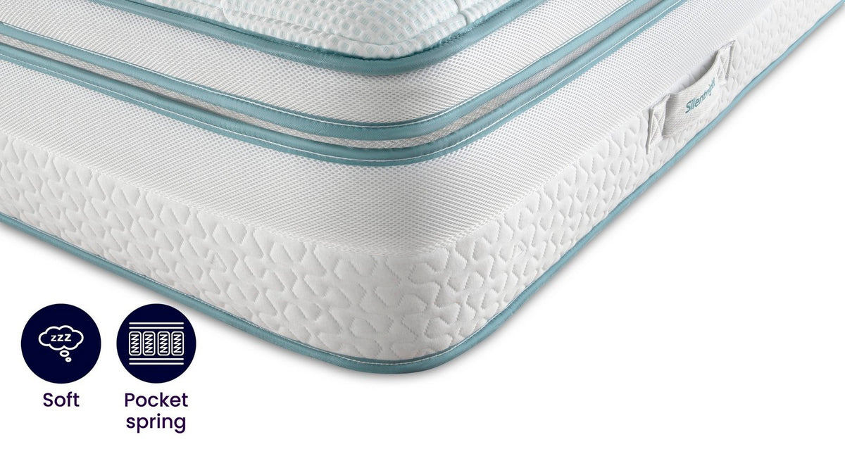 Silentnight 3000 Pocket Ultragel Cool To Touch Boxtop Soft Mattress – Double (4 ft 6) Mattress – image 1