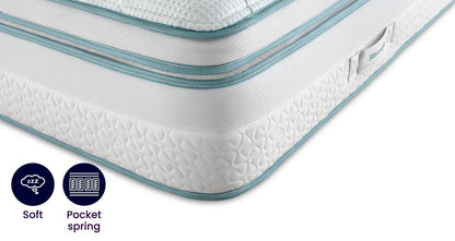 Silentnight 3000 Pocket Ultragel Cool To Touch Boxtop Soft Mattress – Double (4 ft 6) Mattress – image 1