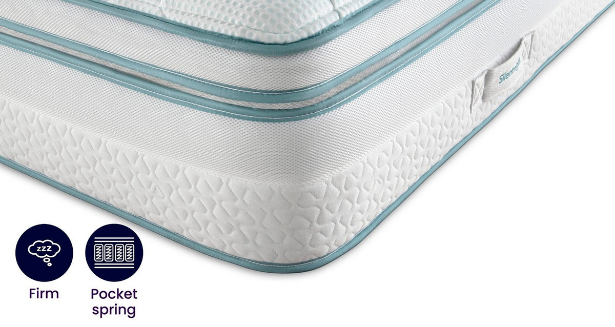 Silentnight 3000 Pocket Ultragel Cool To Touch Boxtop Firm Mattress – Double (4 ft 6) Mattress – image 1