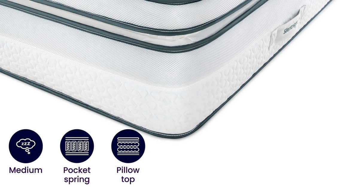 Silentnight 2000 Pocket UltraGel Boxtop Mattress – Double (4 ft 6) Mattress – image 1