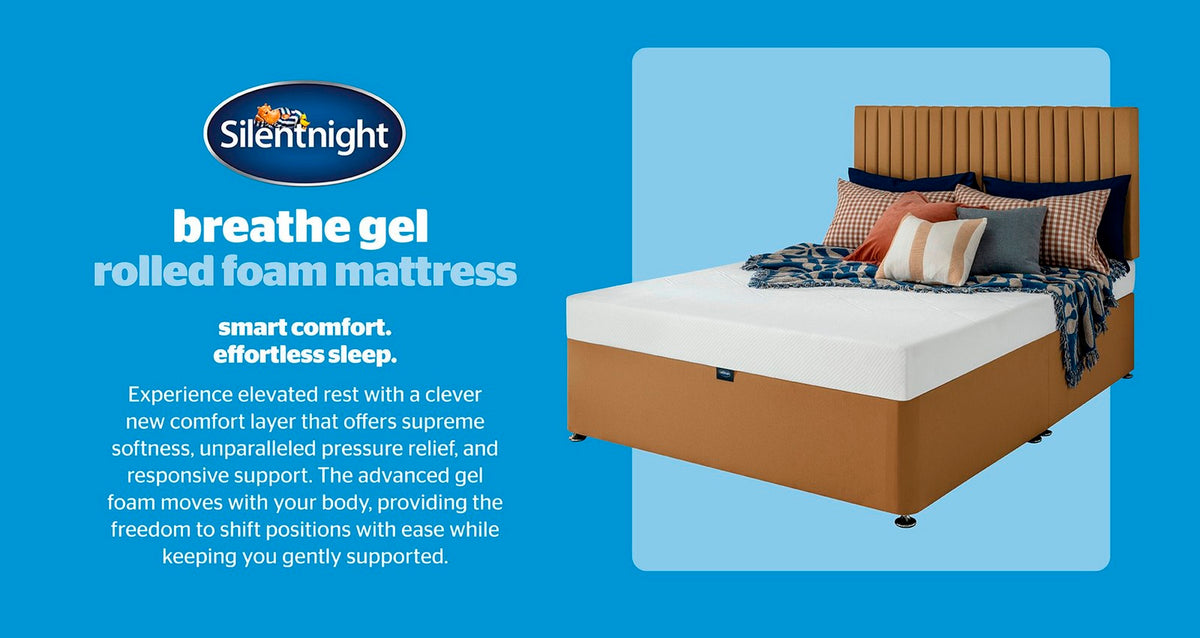 Silentnight Breathe Gel Foam Rolled Mattress – Double (4 ft 6) Mattress – image 3