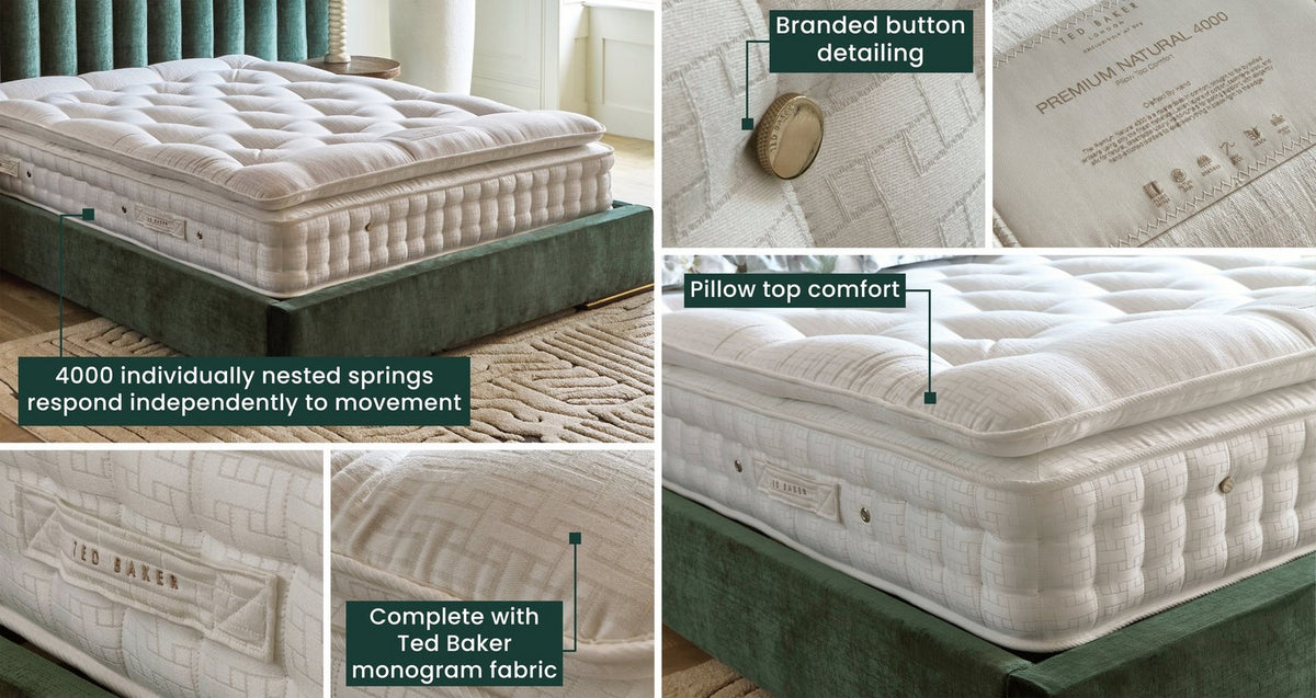 Premium Natural 4000 Pillowtop Comfort Mattress – Double Mattress – image 1