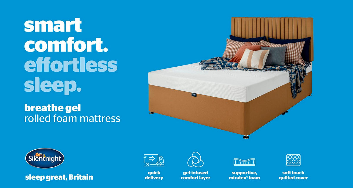Silentnight Breathe Gel Foam Rolled Mattress – Double (4 ft 6) Mattress – image 5