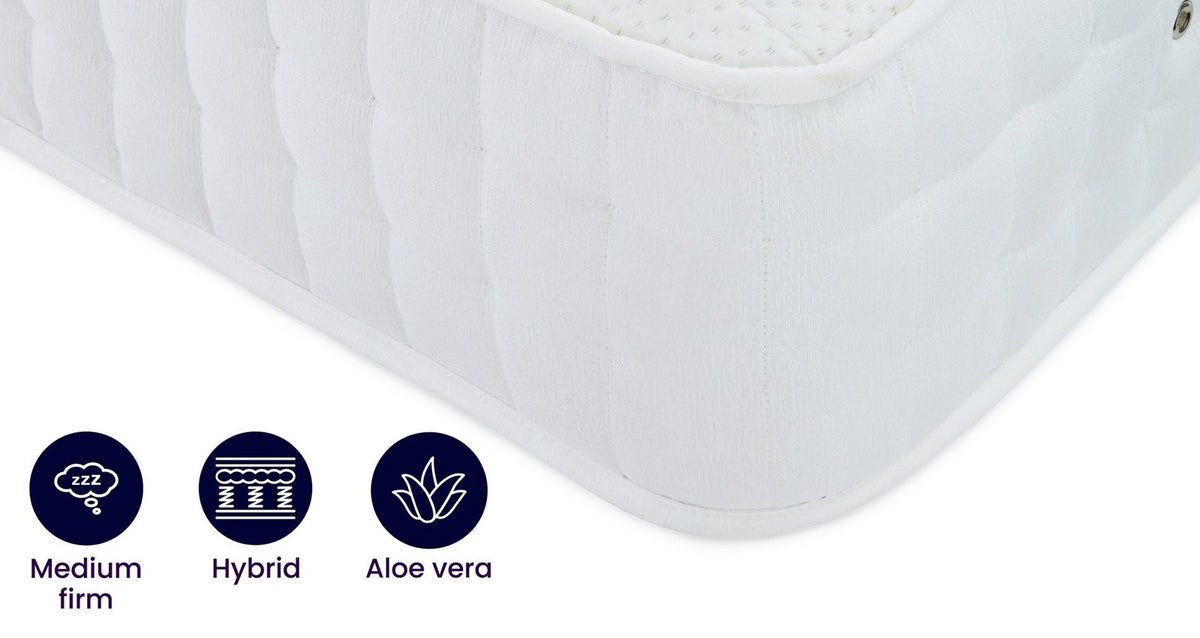 Wellbeing Aloe Vera Mattress – Double (4 ft 6) Mattress – image 1