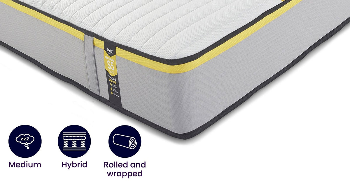 Benchmark S5 Hybrid Eco Friendly Mattress – 4ft 6 Double Mattress – image 1