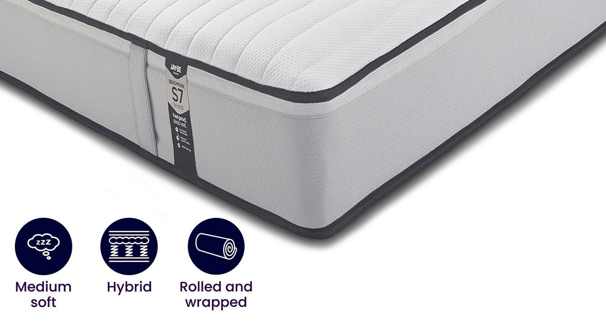 Benchmark S7 Tribrid Eco Friendly Mattress – 4ft 6 Double Mattress – image 1