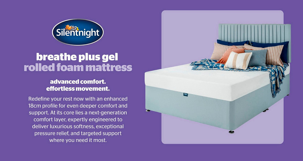 Silentnight Breathe Plus Gel Foam Rolled Mattress – Double (4 ft 6) Mattress – image 3