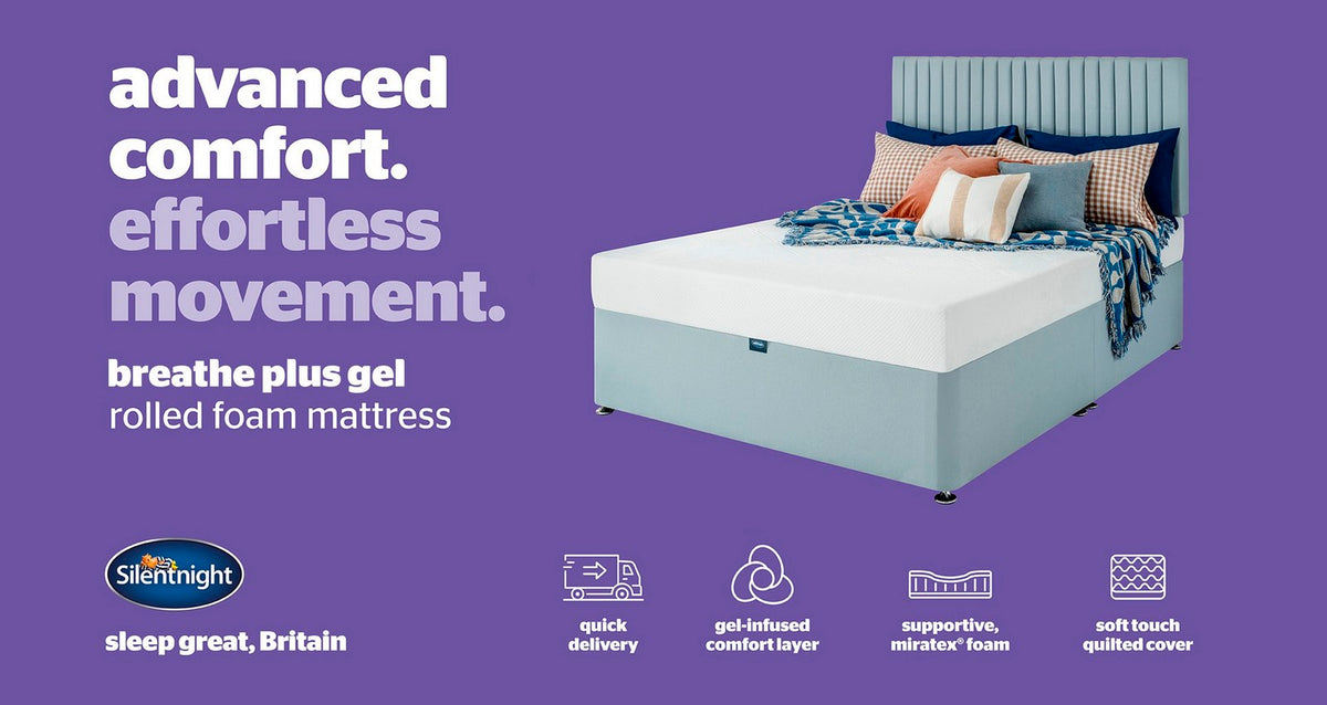 Silentnight Breathe Plus Gel Foam Rolled Mattress – Double (4 ft 6) Mattress – image 5