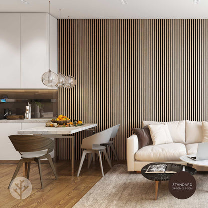 Acupanel® Contemporary Oak Acoustic Wood Wall Panels