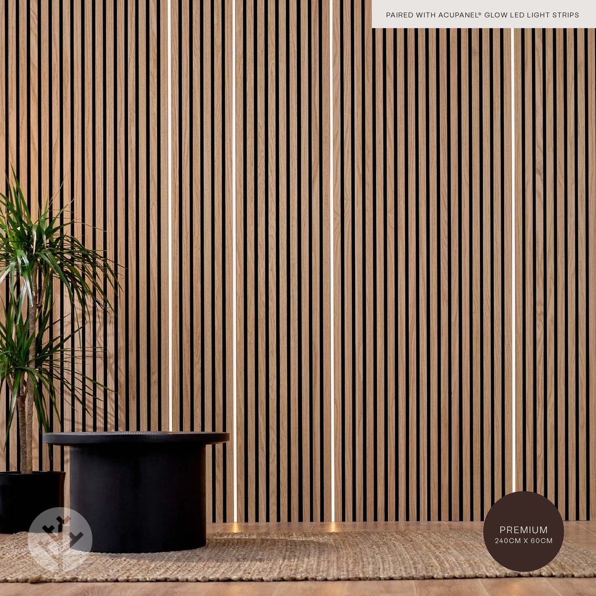 Acupanel® Contemporary Oak Acoustic Wood Wall Panels