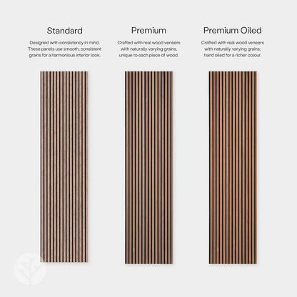 Acupanel® Contemporary Walnut Acoustic Wood Wall Panels