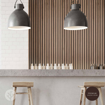 Acupanel® Contemporary Walnut Acoustic Wood Wall Panels