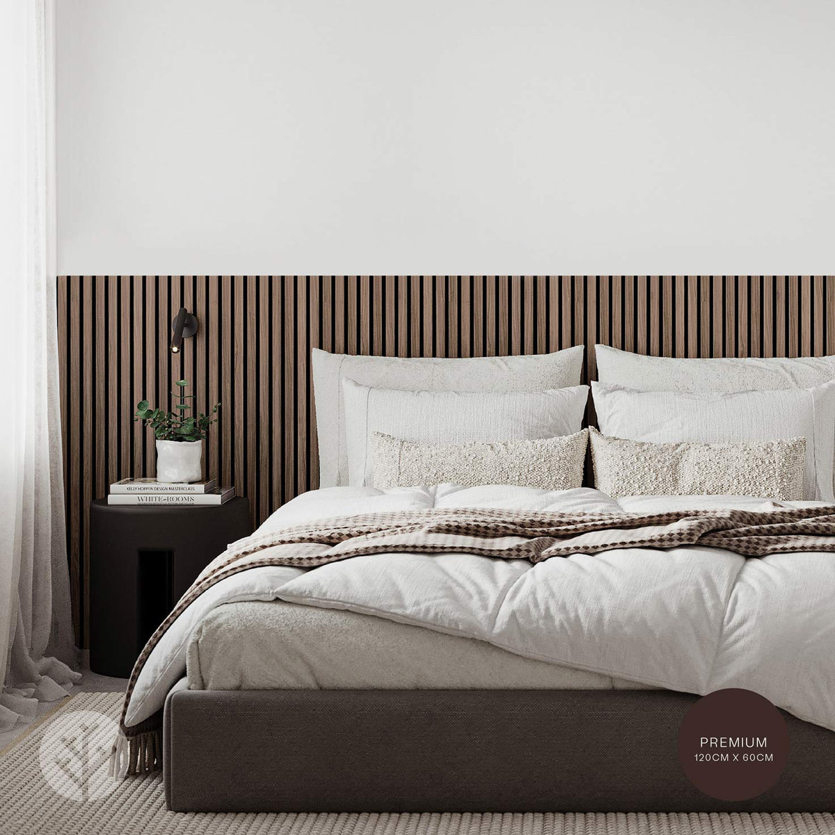 Acupanel® Contemporary Walnut Acoustic Wood Wall Panels