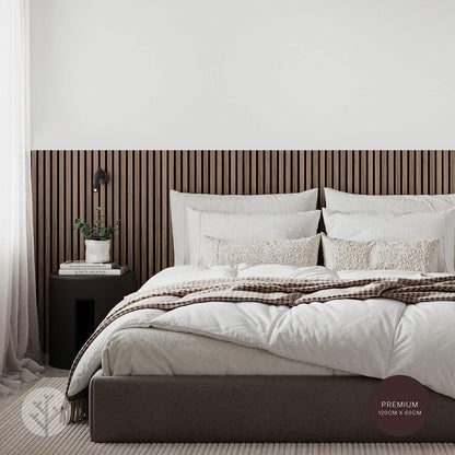Acupanel® Contemporary Walnut Acoustic Wood Wall Panels