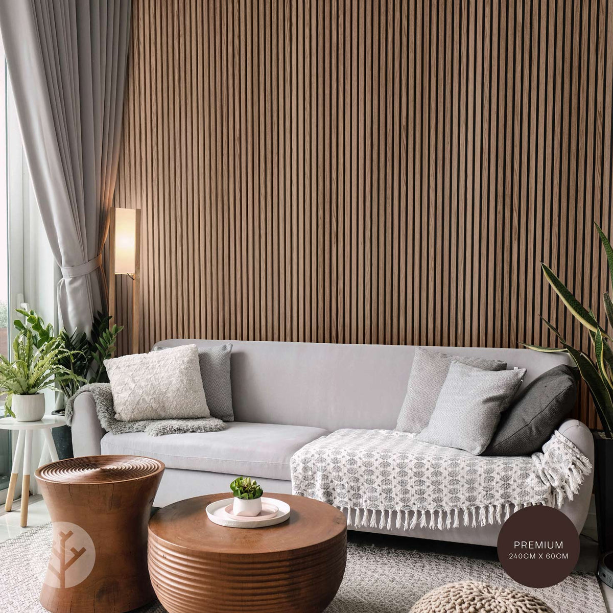 Acupanel® Contemporary Walnut Acoustic Wood Wall Panels