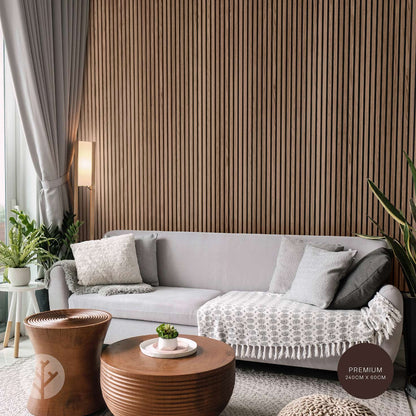 Acupanel® Contemporary Walnut Acoustic Wood Wall Panels