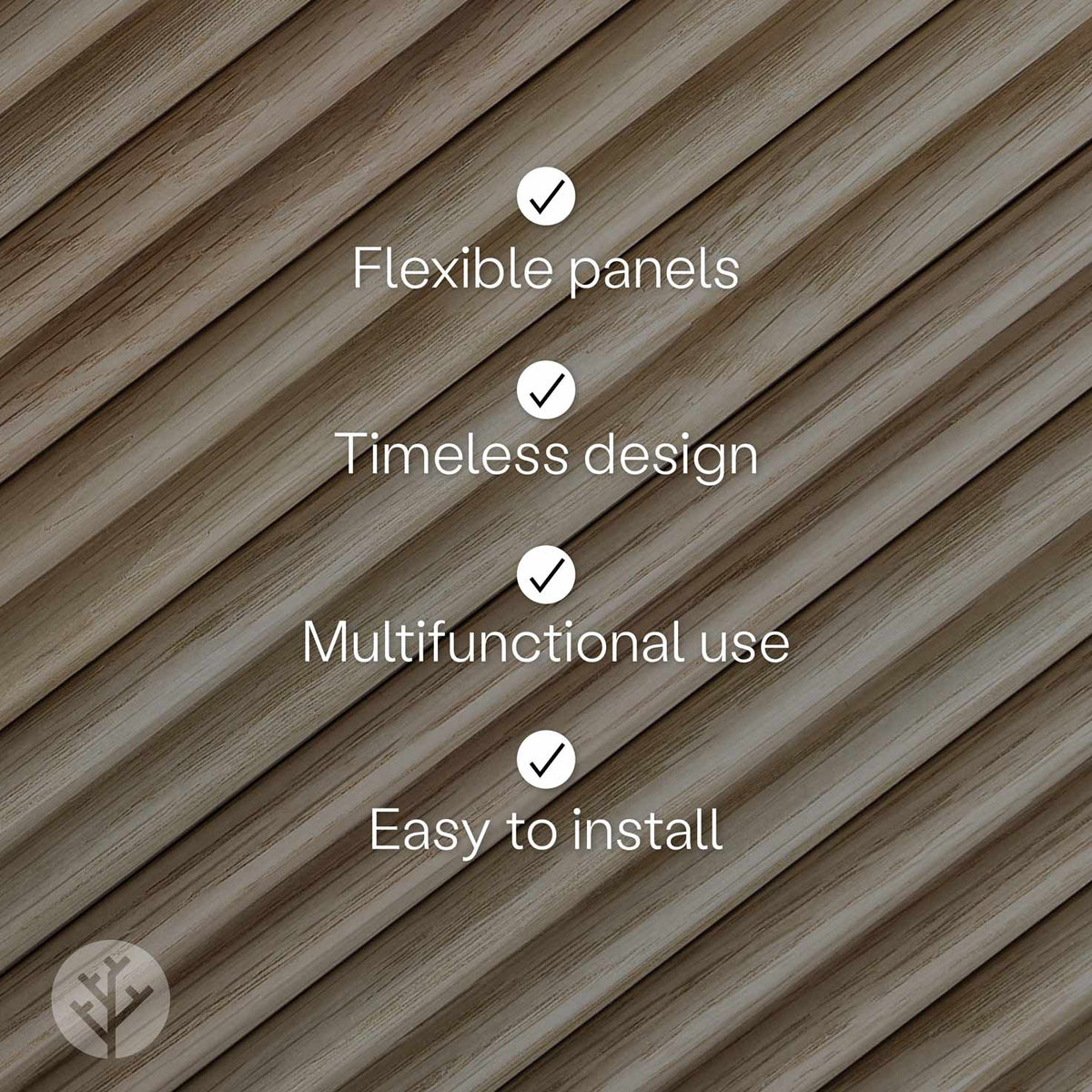 Flutto® Oak Mini-Ridge Flexible Tambour Wood Panels