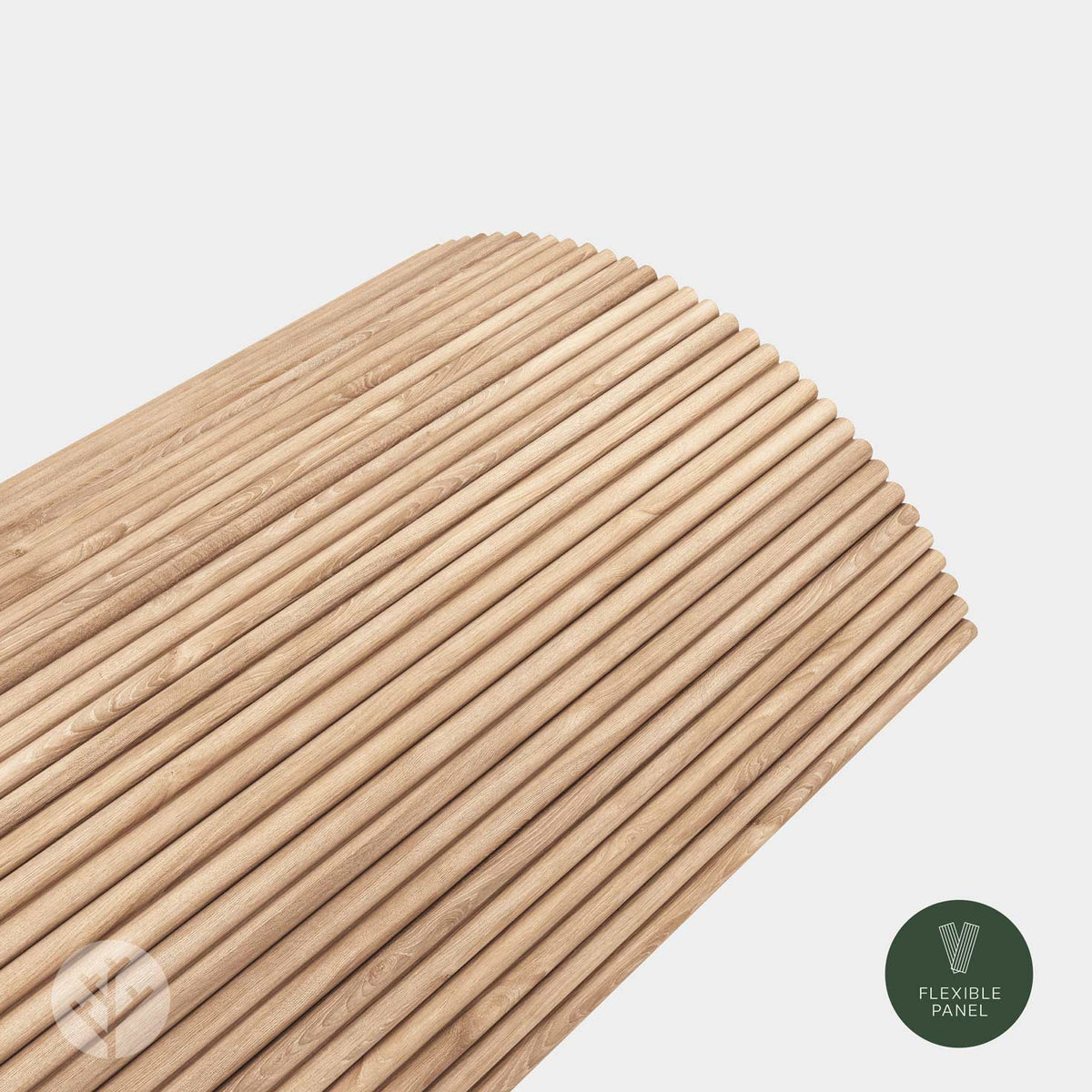 Flutto® Oak Mini-Ridge Flexible Tambour Wood Panels