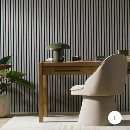 Acupanel® Drew & Jonathan Home™ Grey Oak Acoustic Wood Slat Panels