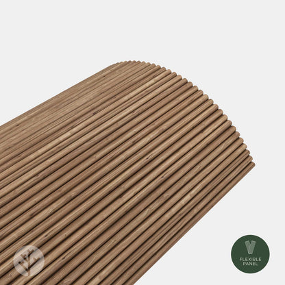 Flutto® Walnut Mini-Ridge Flexible Tambour Wood Panels