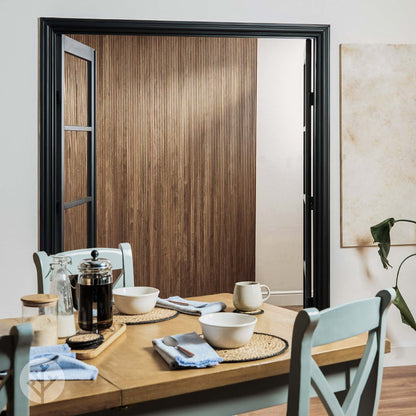 Flutto® Walnut Mini-Ridge Flexible Tambour Wood Panels