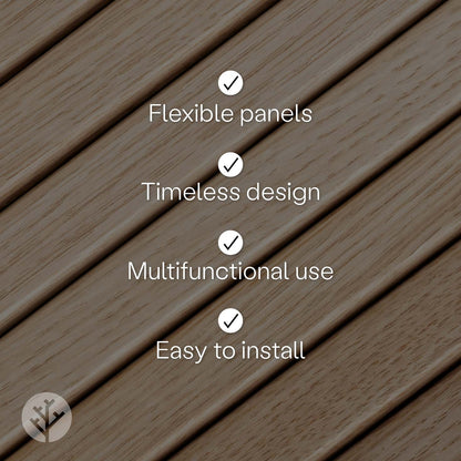 Flutto® Oak Slat Flexible Tambour Wood Panels
