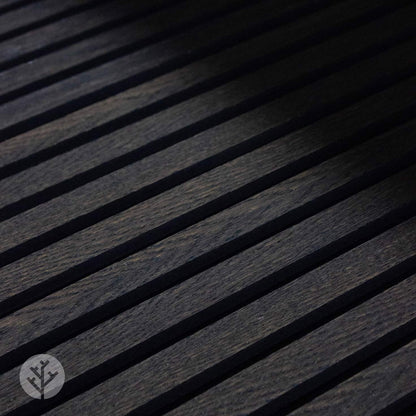 Acupanel® Charcoal Black Oak Acoustic Wood Wall Panel
