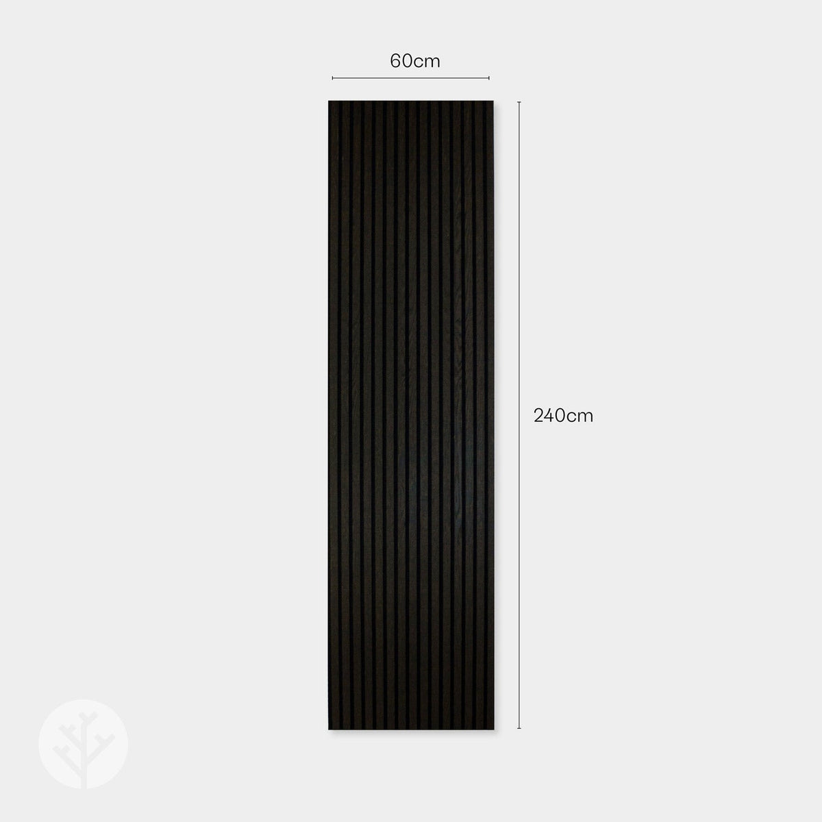 Acupanel® Charcoal Black Oak Acoustic Wood Wall Panel