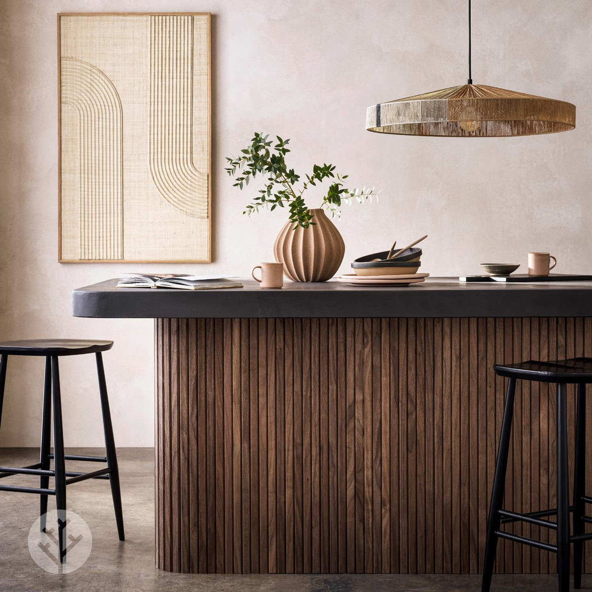 Flutto® Walnut Slat Flexible Tambour Wood Panels