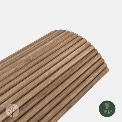 Flutto® Walnut Slat Flexible Tambour Wood Panels
