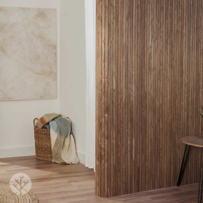 Flutto® Walnut Slat Flexible Tambour Wood Panels