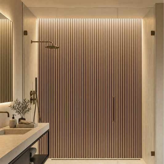 Acupanel® Hydro Oak Waterproof Wall Panels