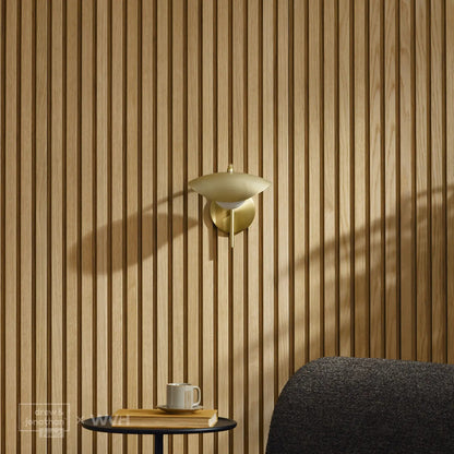 Acupanel® Drew & Jonathan Home™ Grainmatch Oak Acoustic Slat Wall Panel