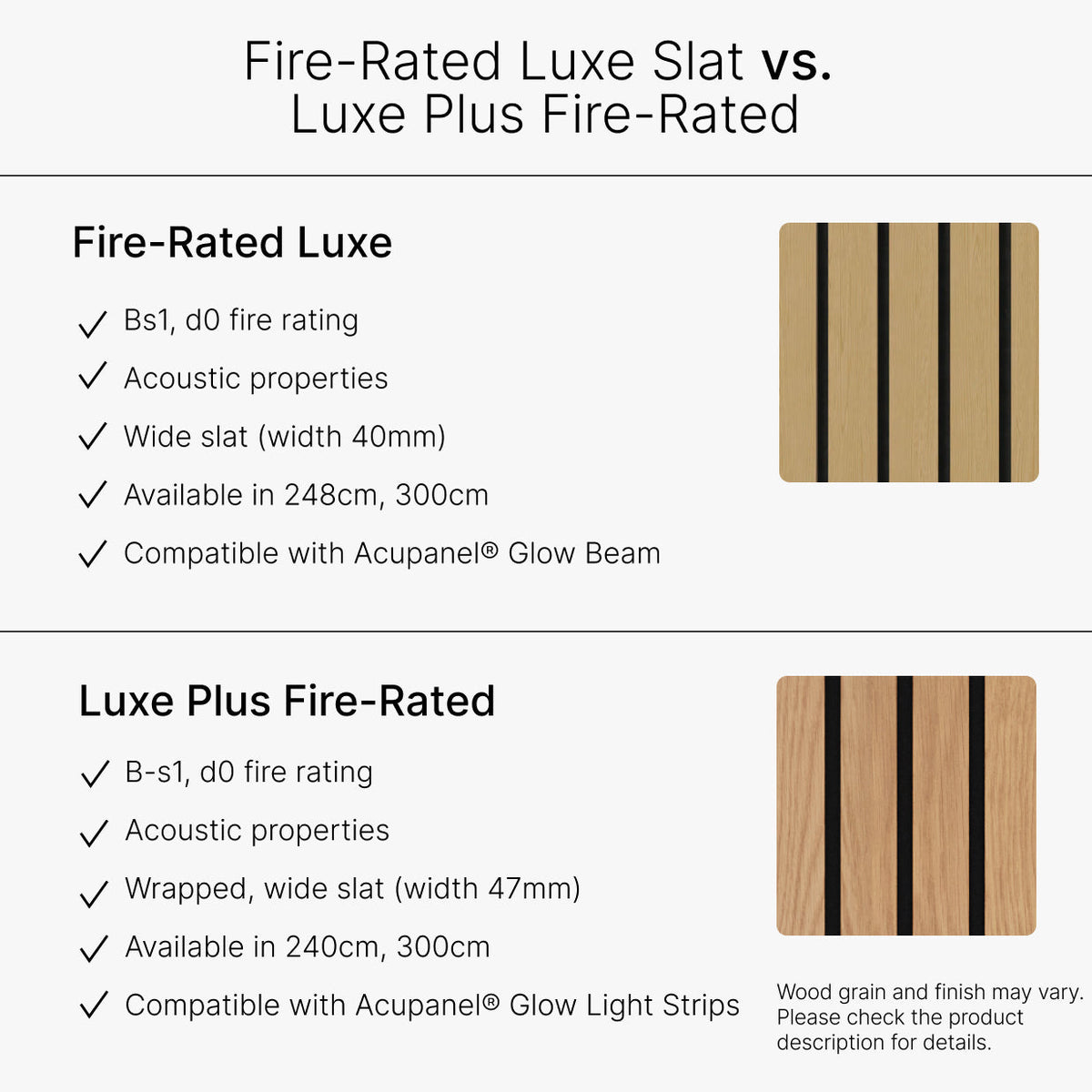 Acupanel® Luxe Plus Oak Fire-Rated Acoustic Wood Wall Panels