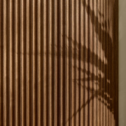 Flutto® Valley Walnut Flexible Tambour Wood Panels