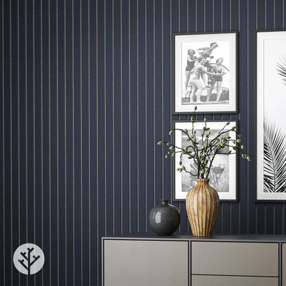 Acupanel® Luxe Colour Midnight Blue Acoustic Slat Wall Panels