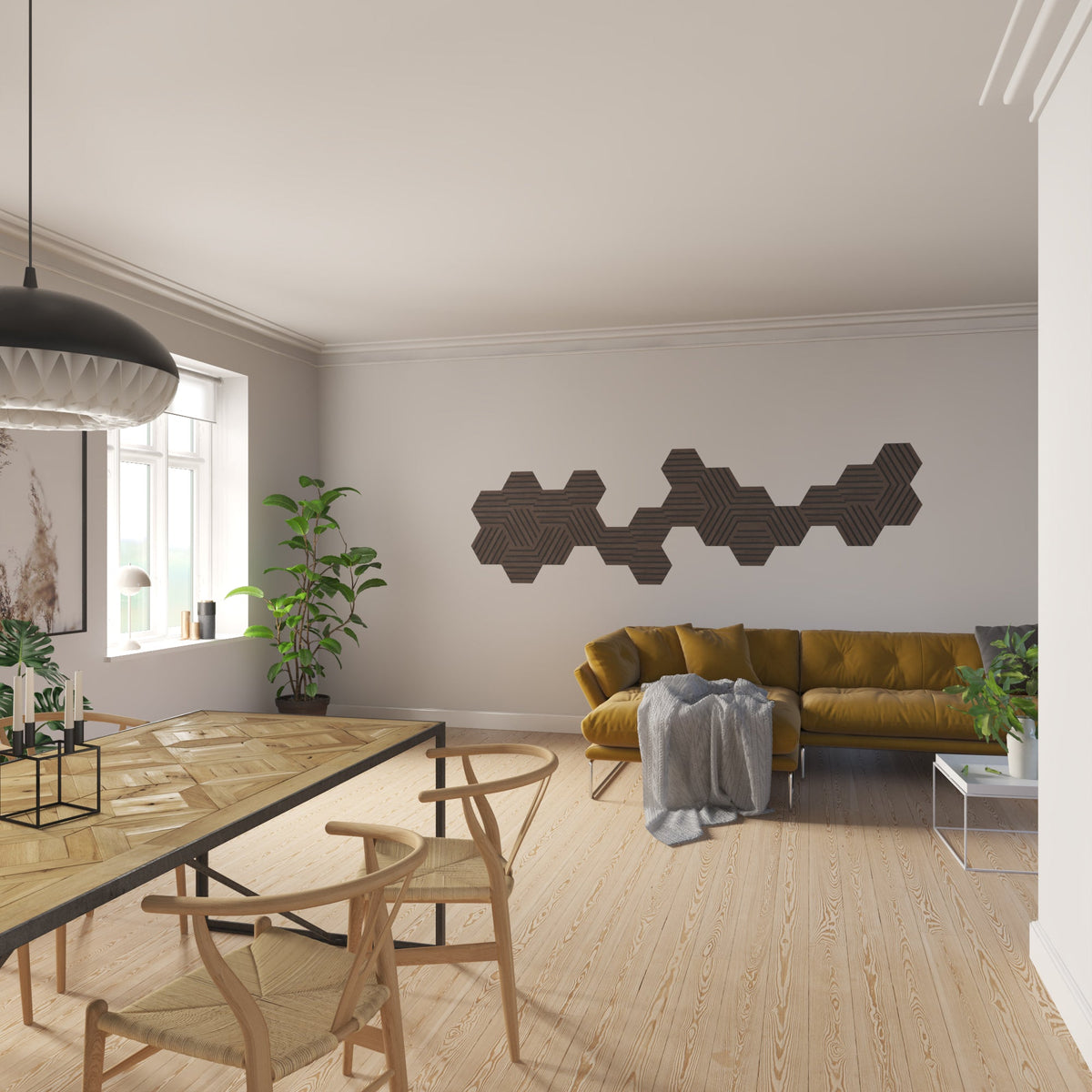 Acupanel® Elegance Hexagon Wall Panels