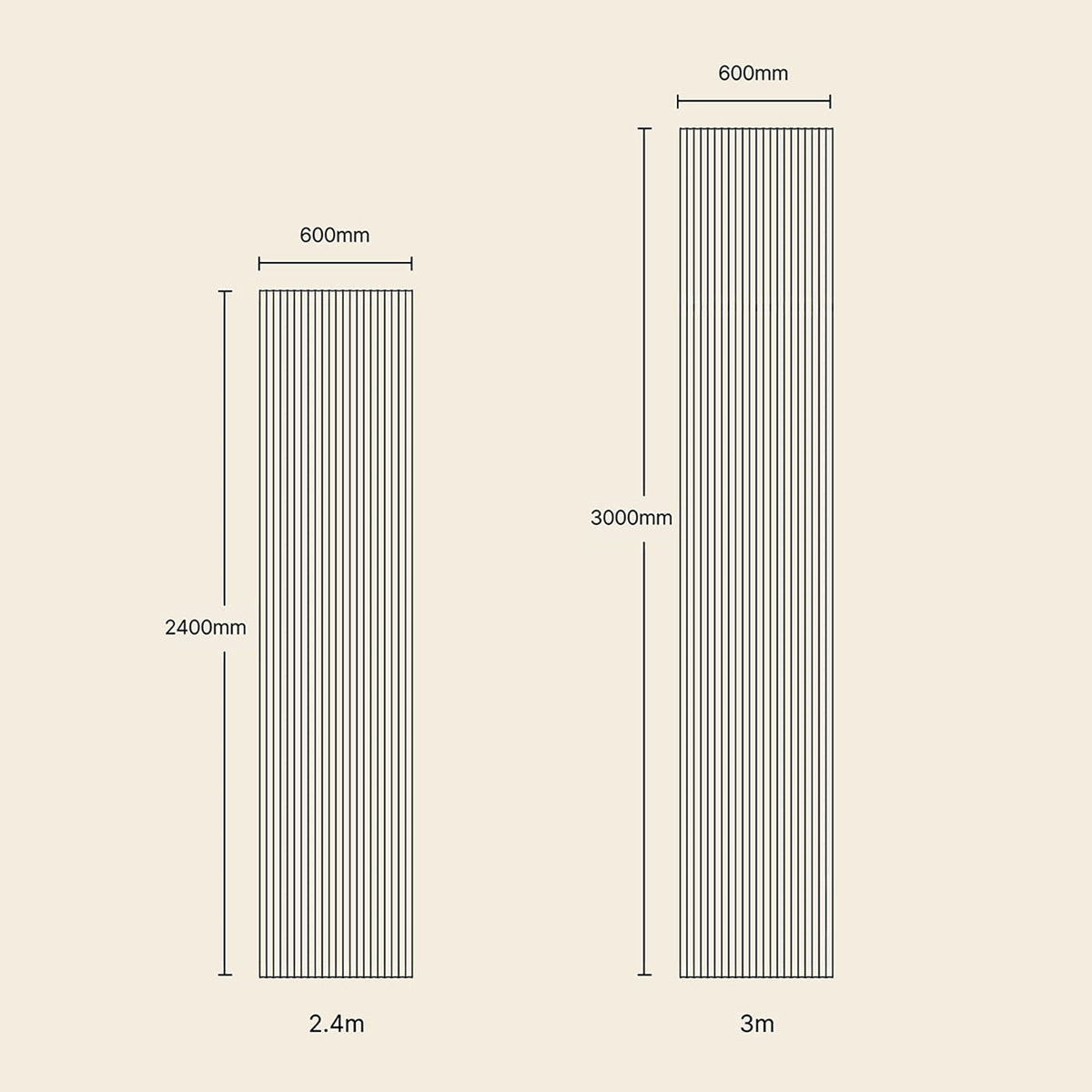 Flutto® Valley Oak Flexible Tambour Wood Panels