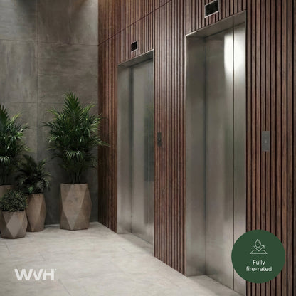 Acupanel® Luxe Plus Walnut Fire-Rated Acoustic Wood Wall Panels