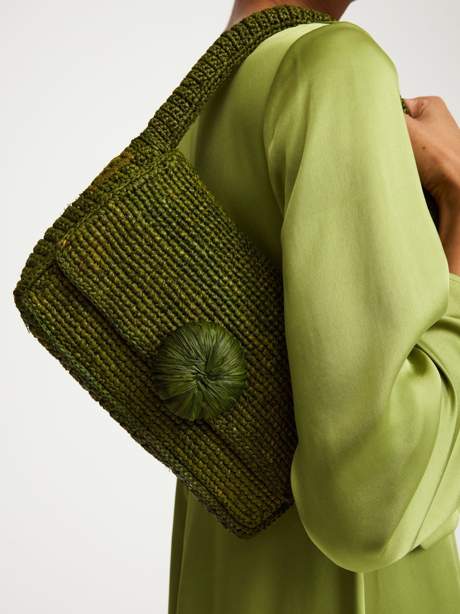 Miro – Schoudertas van raffia - Afbeelding 2