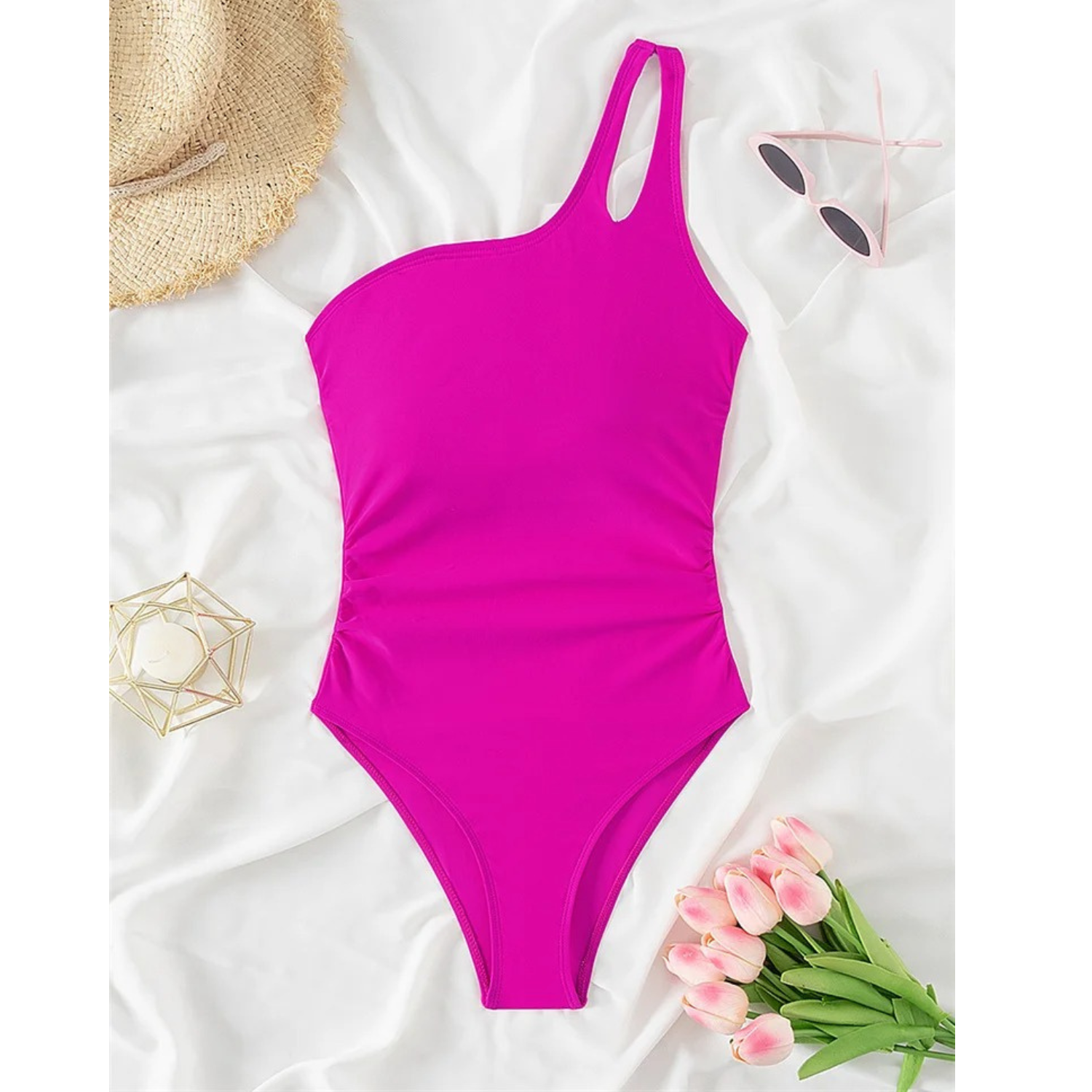 Zwempak met één schouder - Kersti - Afbeelding 7