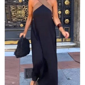 Esther - Maxi-jurk met halternek