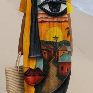 ELARA™ | KUNSTGEÏNSPIREERDE JURK