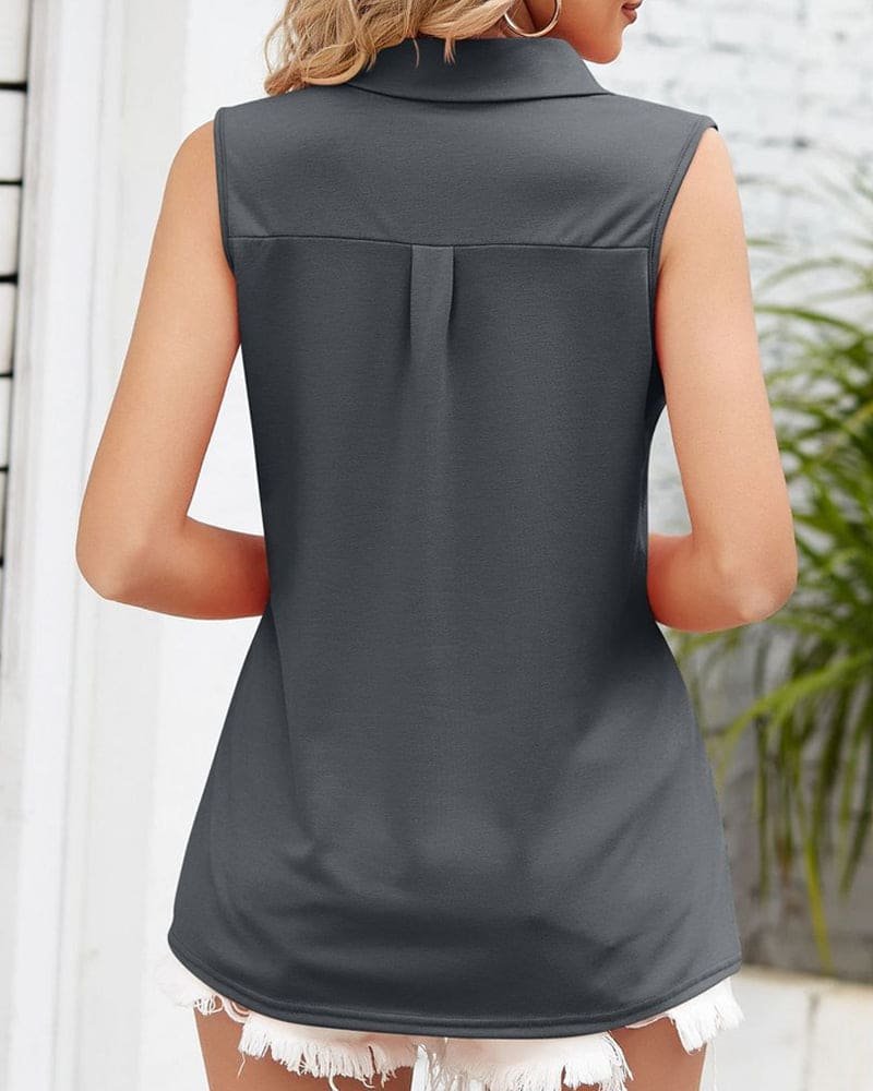 Mouwloze blouse - Rina - Afbeelding 5
