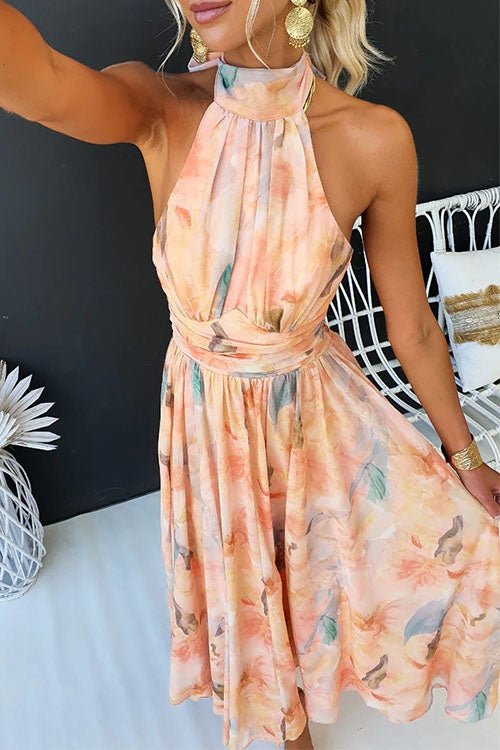Halter™ - Maxi-jurk met print - Afbeelding 4
