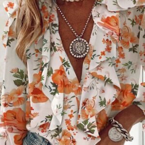 Top met lange mouwen en ruches - Ruya