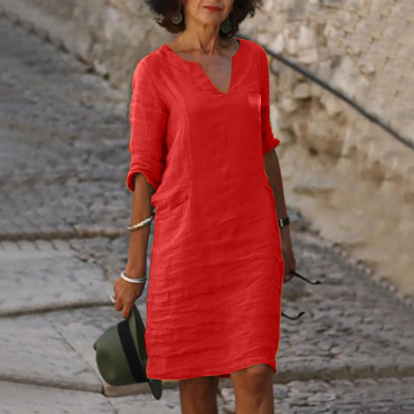 Stralende en sierlijke jurk - Rona - Afbeelding 6