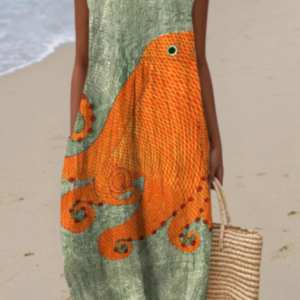 Tess™ Oceanic Midi Jurk