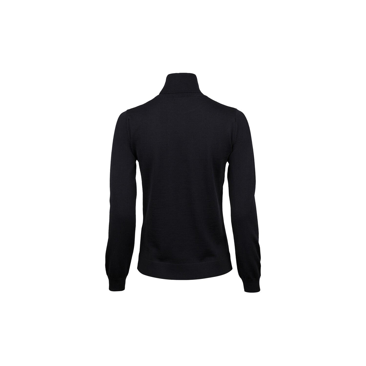 SIJA GEBREIDE ROLLNECK, ZWART - Afbeelding 2