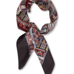 Monstrad 90x90cm zijden sjaal